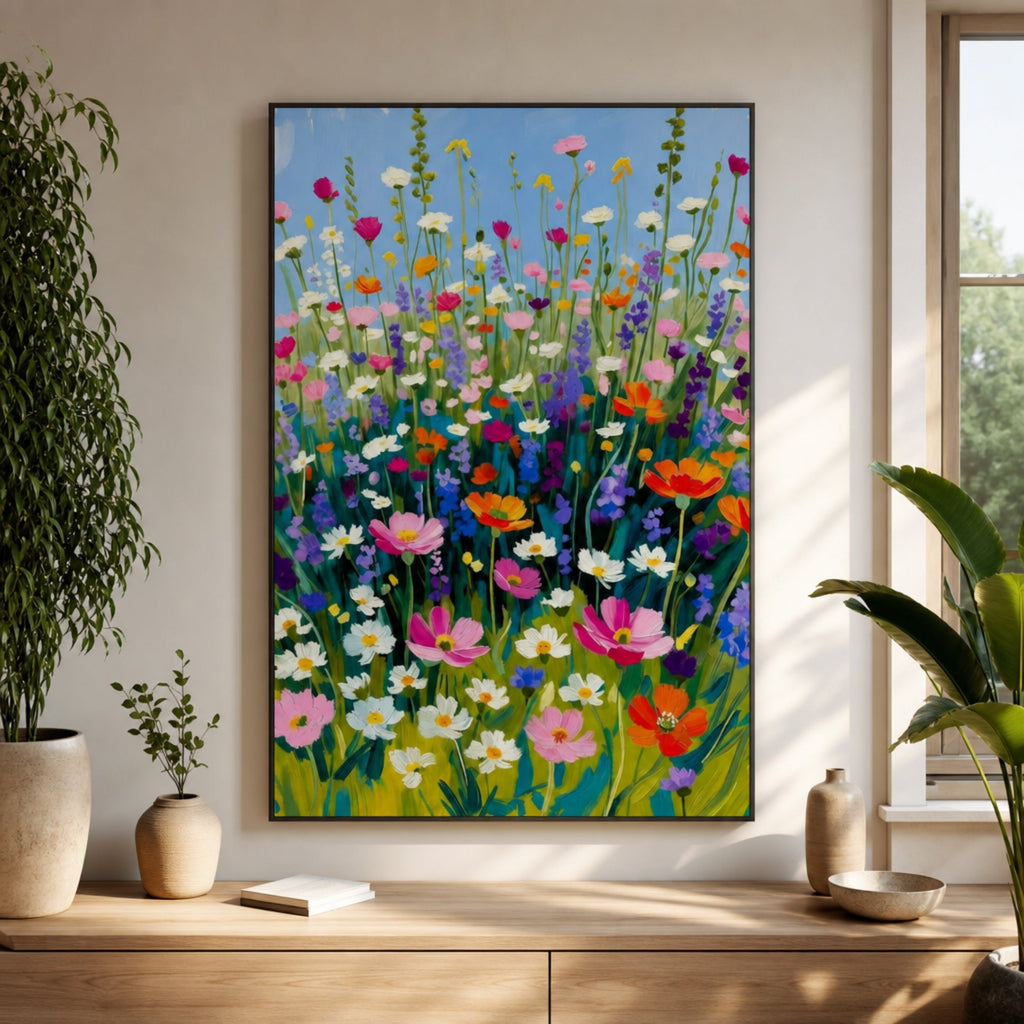 Tableau Fleur des Champs pour salon