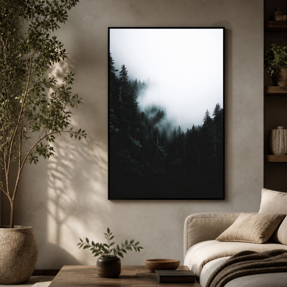 Tableau Forêt Scandinave pour salon