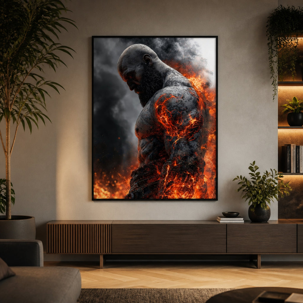 Tableau Gaming God of War pour salon