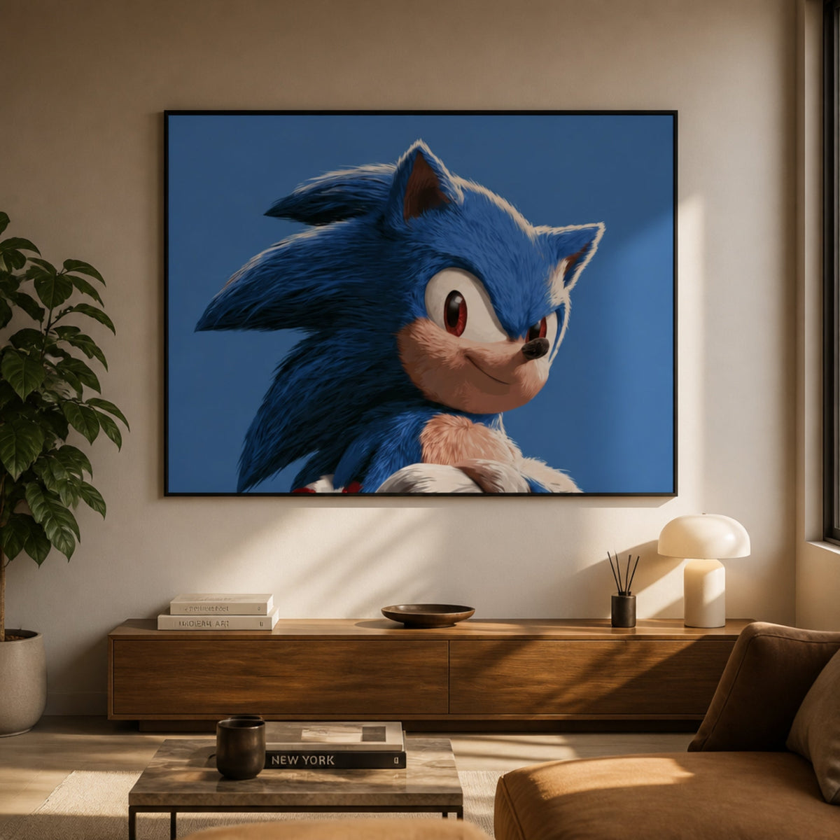 Tableau Gaming Sonic pour salon