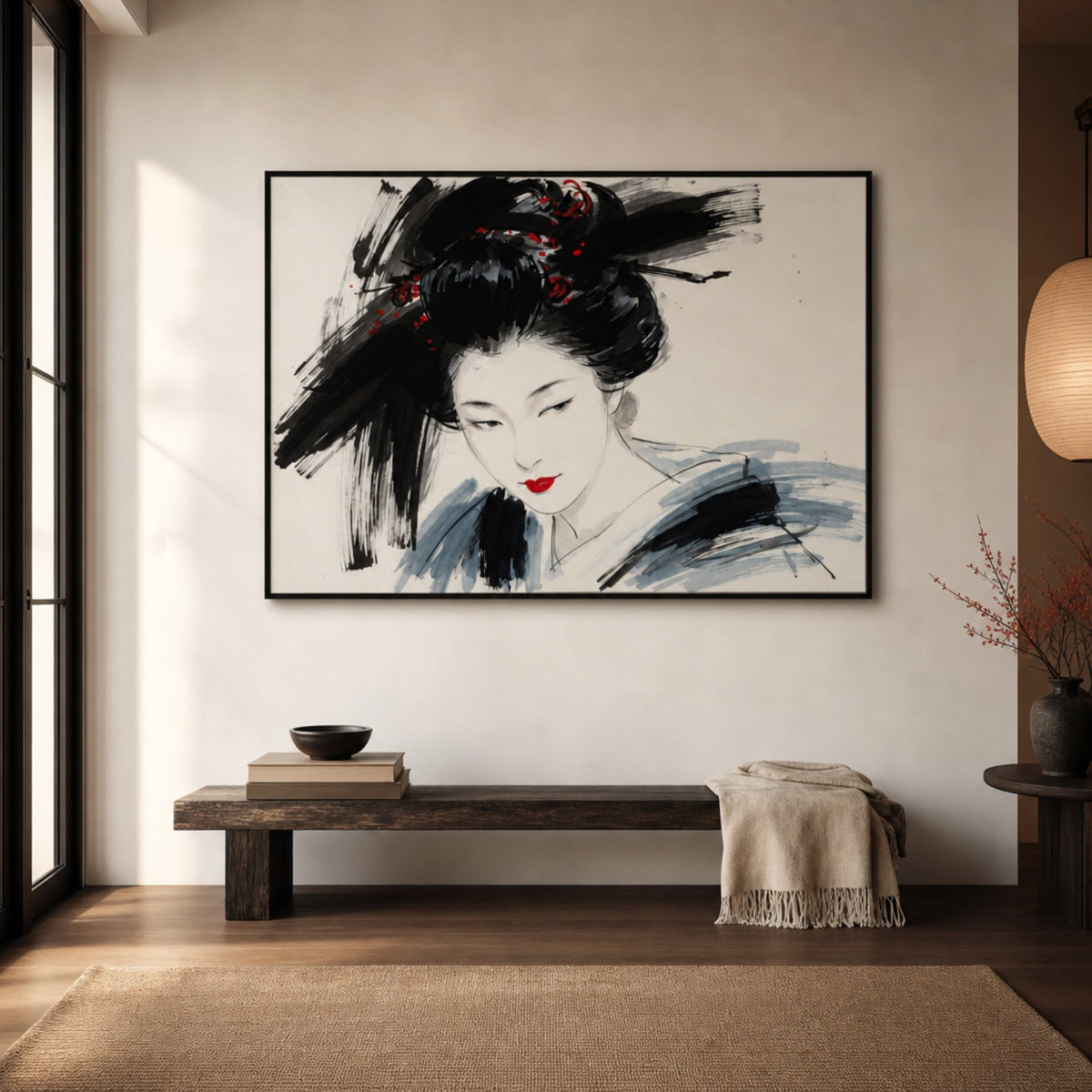 Tableau Geisha Japonais pour salon
