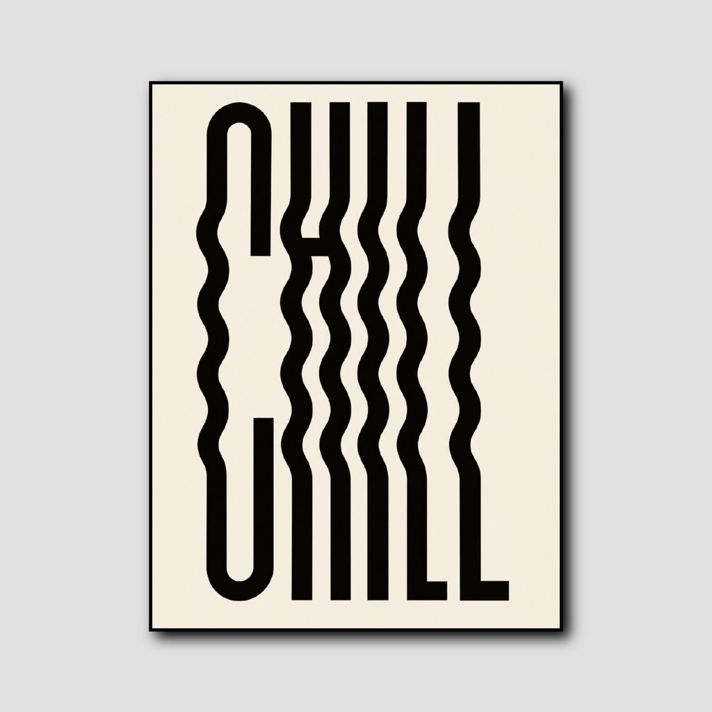 Tableau Graphique Moderne Typographie style 2