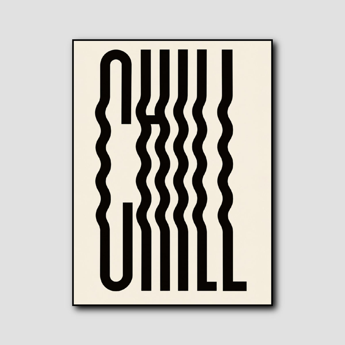 Tableau Graphique Moderne Typographie style 2