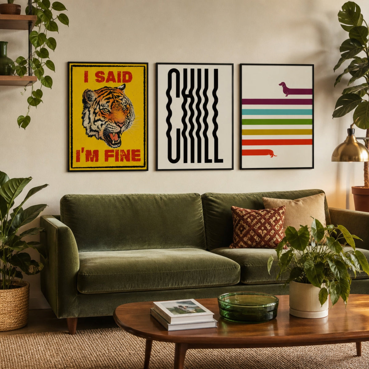 Tableau Graphique Moderne Typographie pour salon