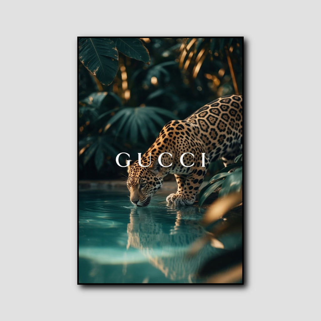 Tableau Gucci Léopard style 1