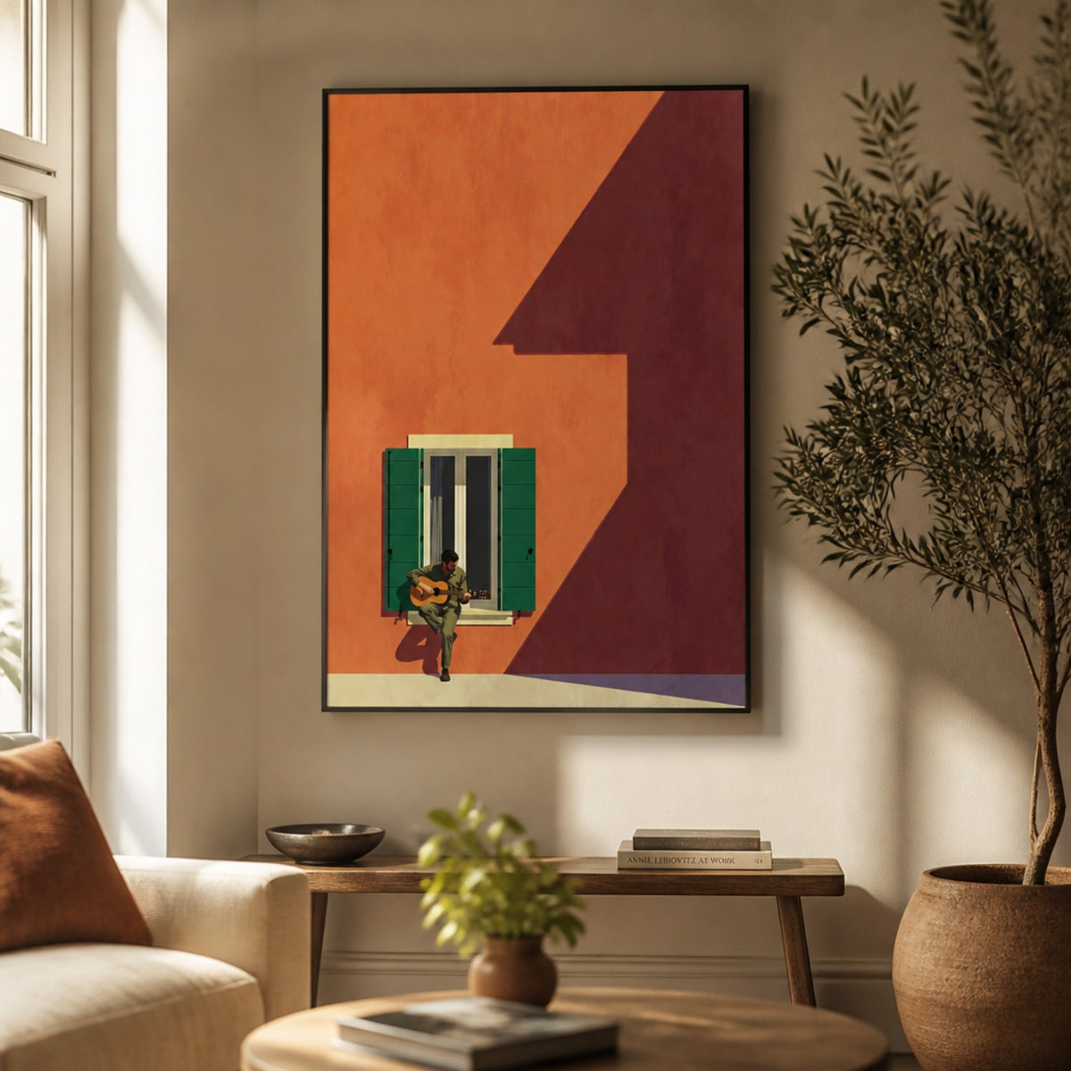 Tableau Guitariste Moderne pour salon