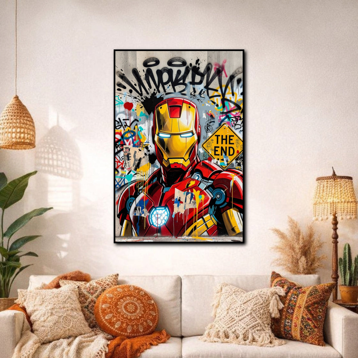 Tableau Iron Man pour salon