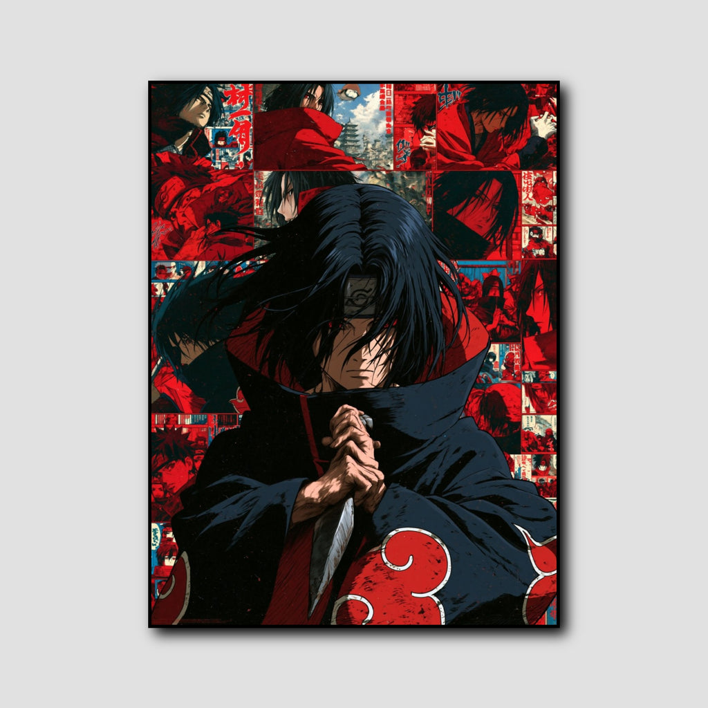 Tableau Itachi Uchiwa style 2