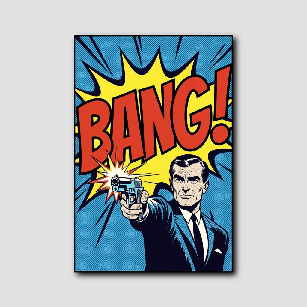 Tableau James Bond Pop Art style 1