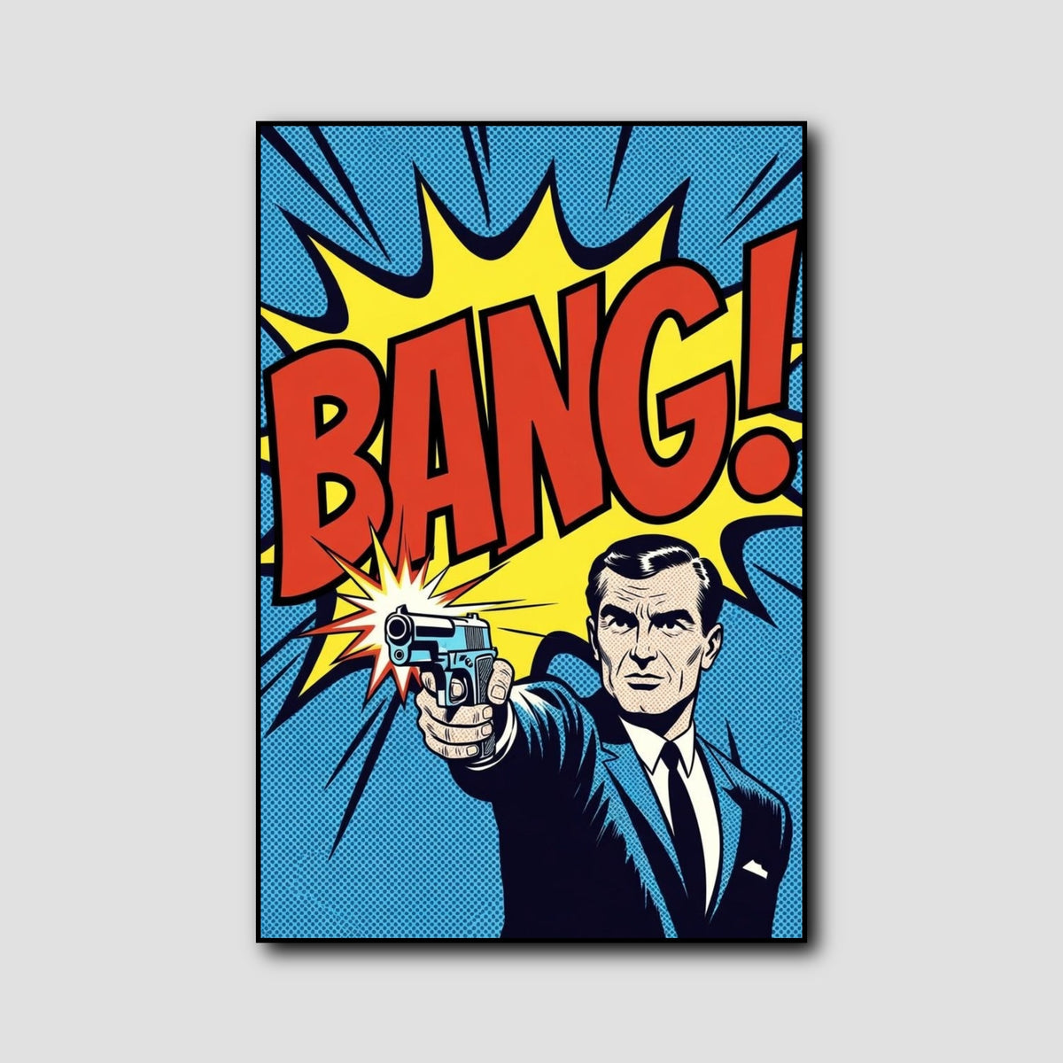 Tableau James Bond Pop Art style 1