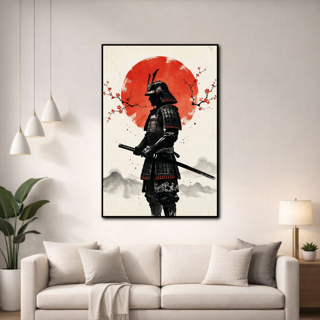 Tableau Japonais Samouraï pour salon