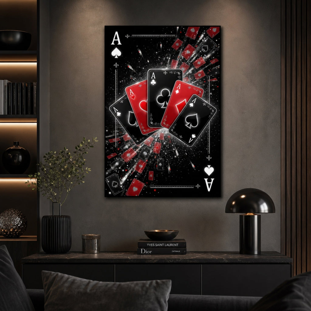Tableau Jeux de Cartes pour salon