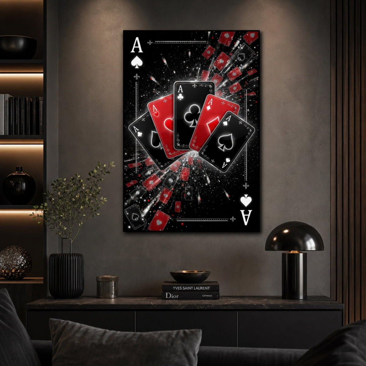 Tableau Jeux de Cartes pour salon
