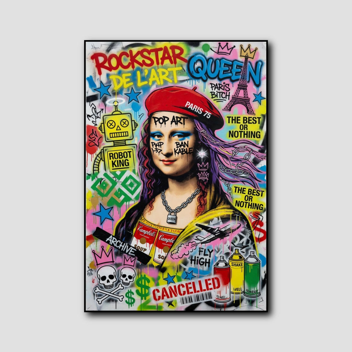 Tableau Joconde Pop Art style 1