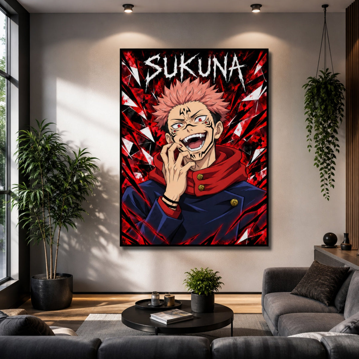 Tableau Jujutsu Kaisen Sukuna pour salon
