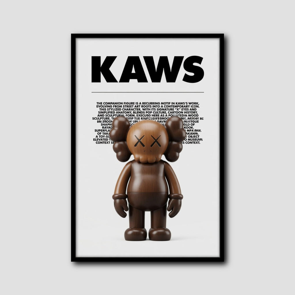 Tableau Kaws Bearbrick Bois style 2