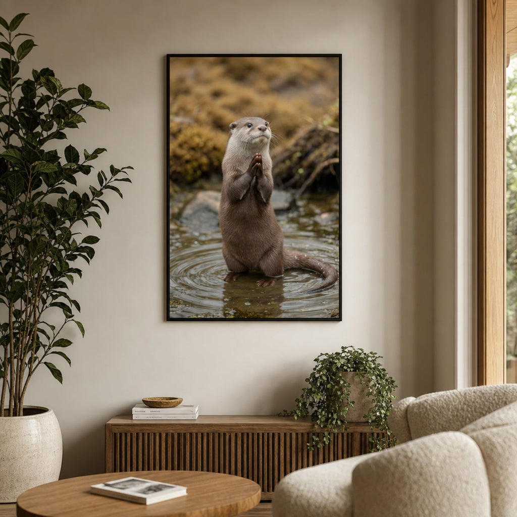 Tableau Loutre Debout pour salon