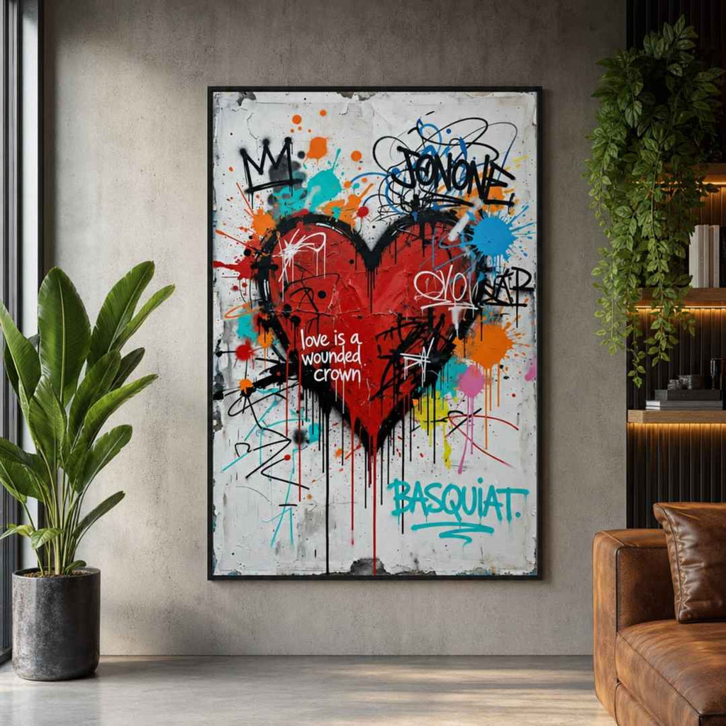 Tableau Love Street Art pour salon