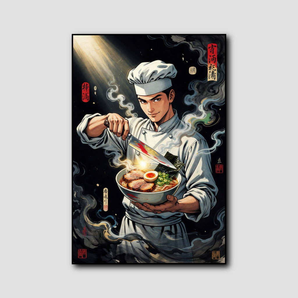 Tableau Manga Cuisinier style 1