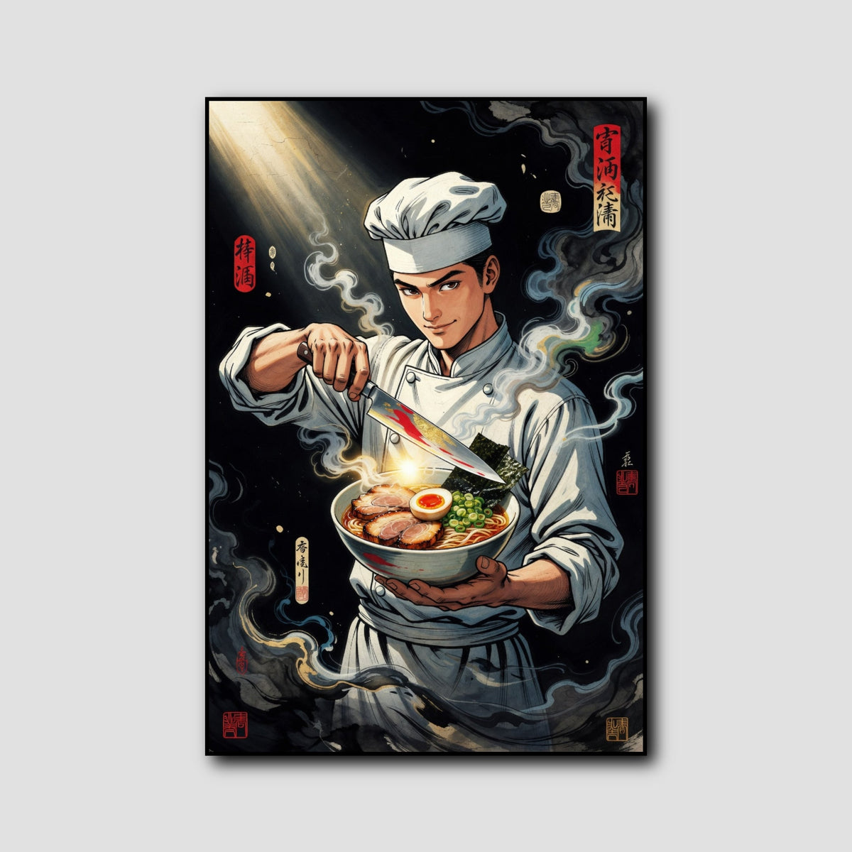 Tableau Manga Cuisinier style 1