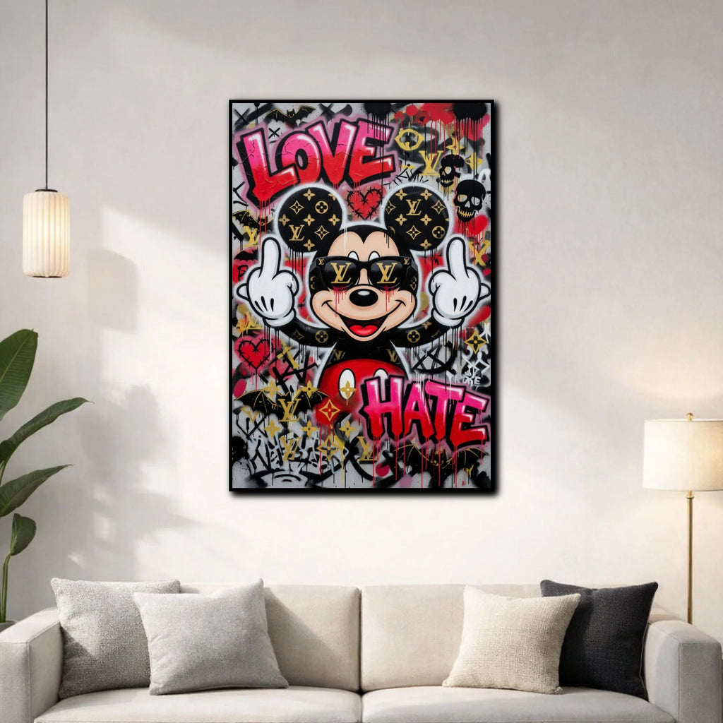 Tableau Mickey Pop Art pour salon