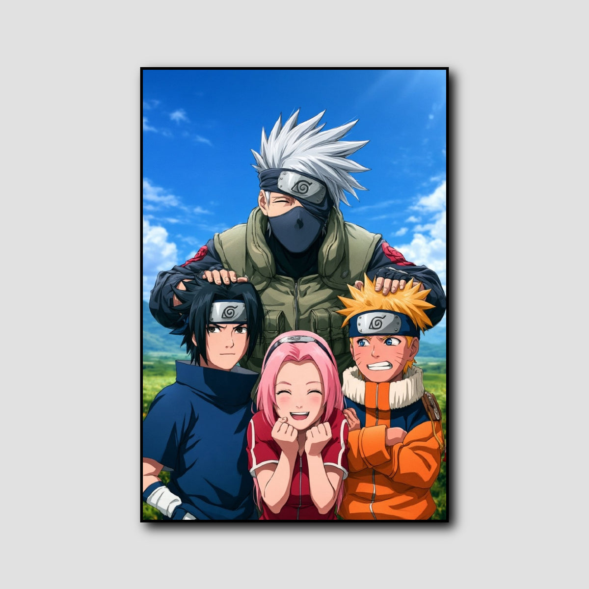 Tableau Naruto Équipe 7 style 1