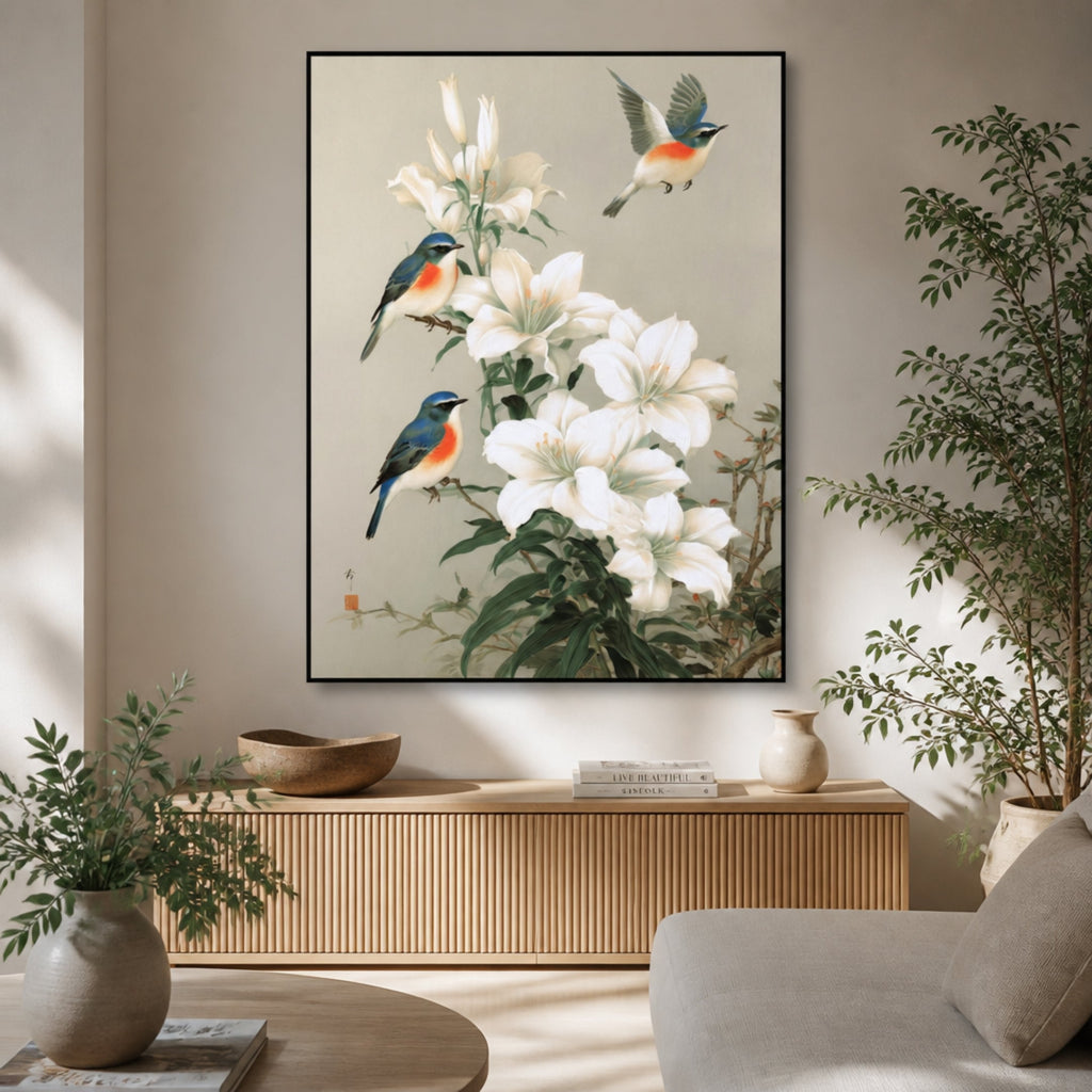 Tableau Oiseaux Bohème pour salon