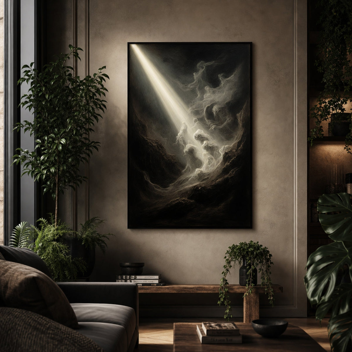 Tableau Ombre et Lumière pour salon