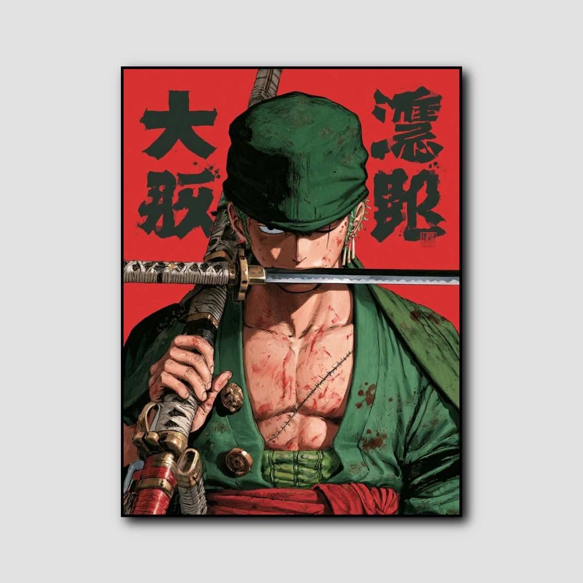 Tableau One Piece Roronoa Zoro style 1