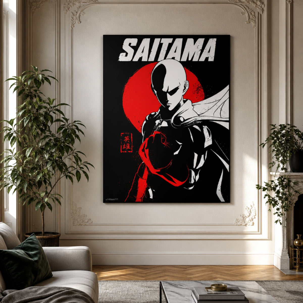 Tableau One Punch Man pour salon