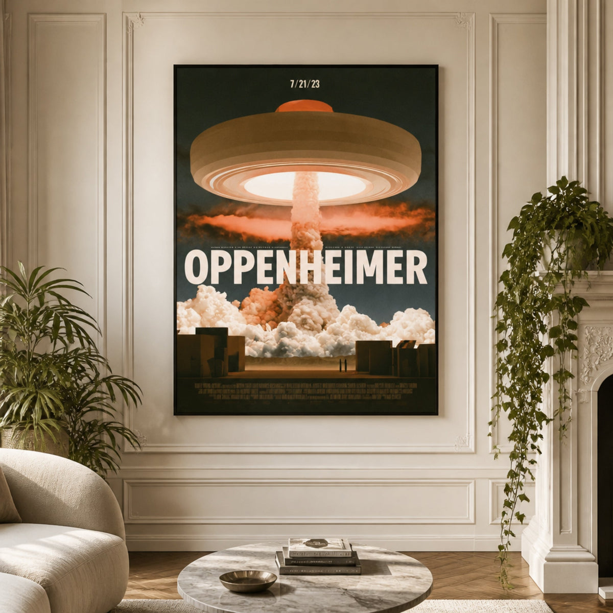 Tableau Oppenheimer pour salon
