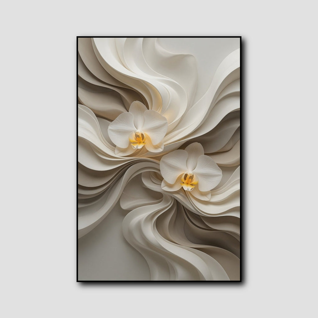 Tableau Orchidée Blanche style 1