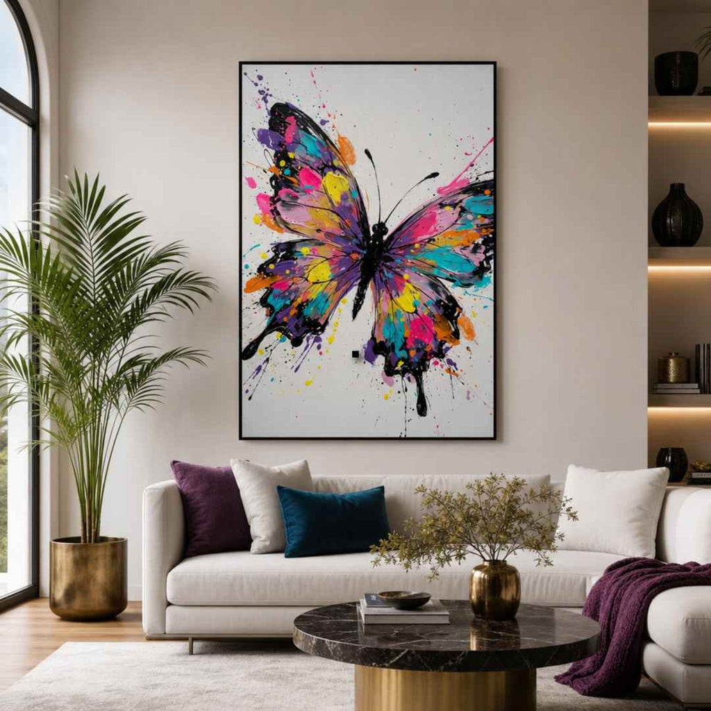 Tableau Papillon Moderne pour salon