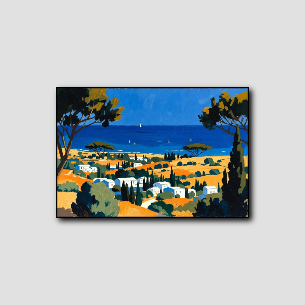 Tableau Paysage Méditerranéen style 1