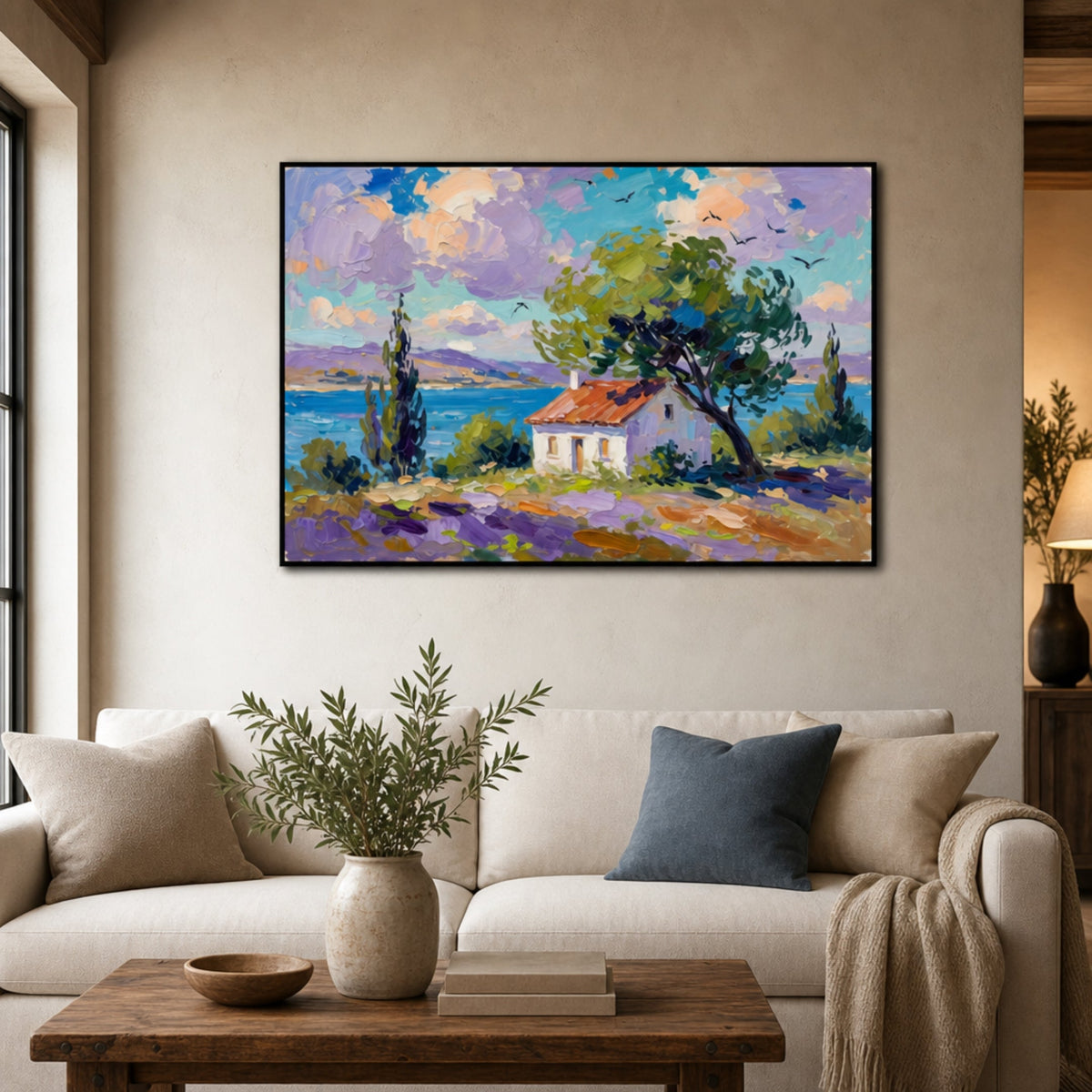 Tableau Paysages de Provence pour salon