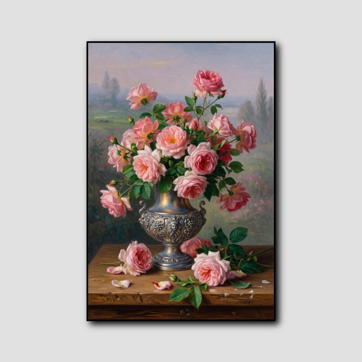 Tableau Peinture Vase de Fleurs style 1