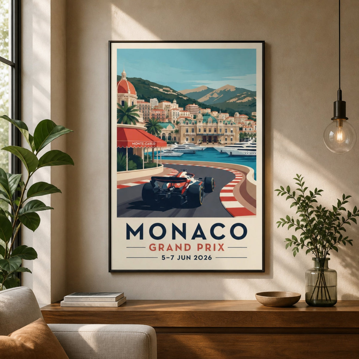Tableau Photo F1 GP Monaco pour salon
