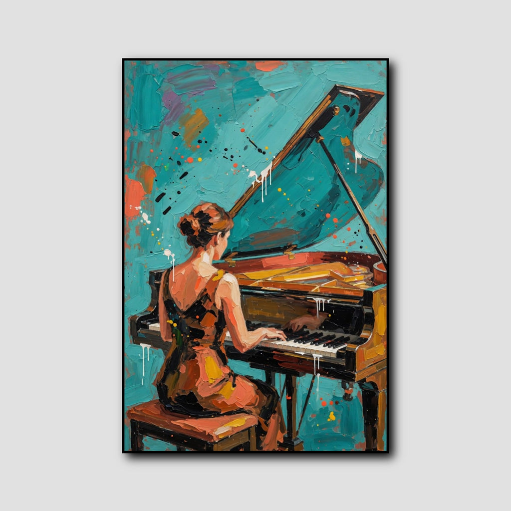 Tableau Pianiste style 1