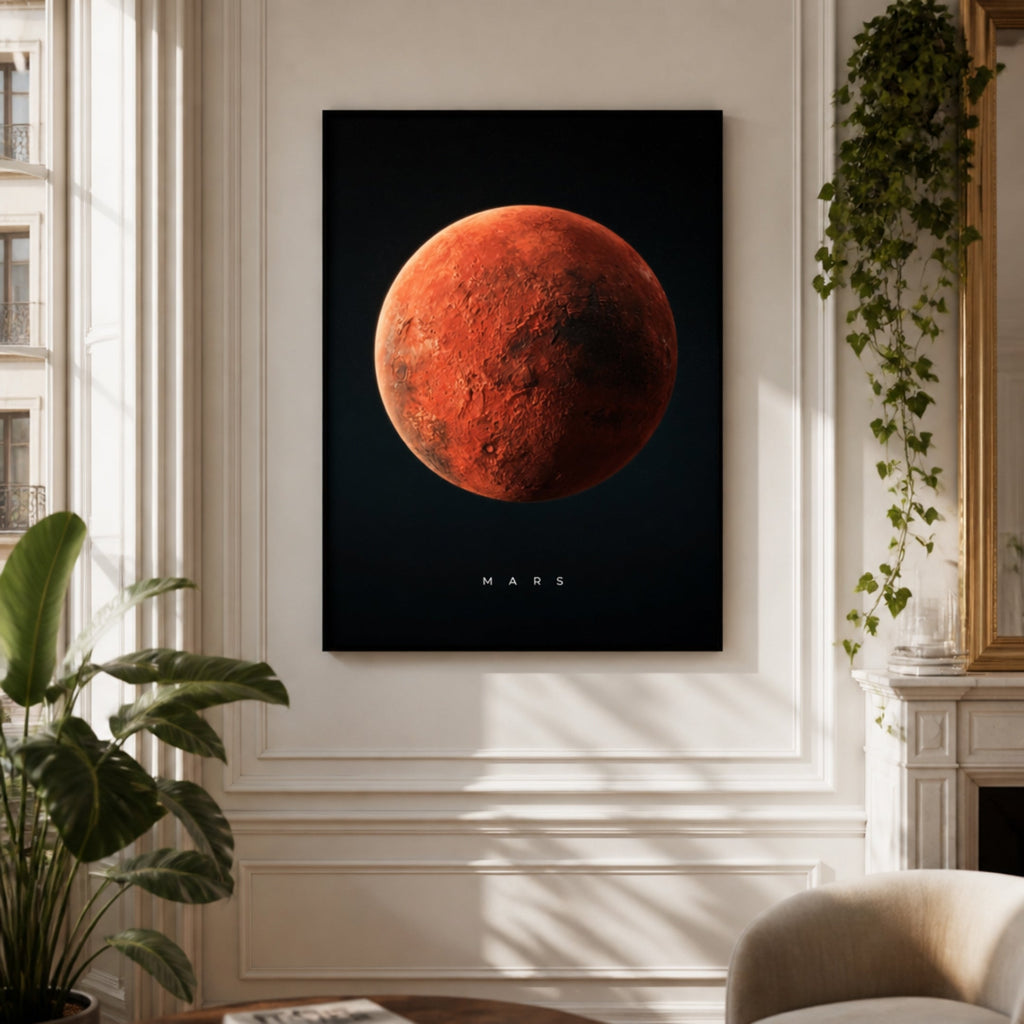 Tableau Planète Mars pour salon