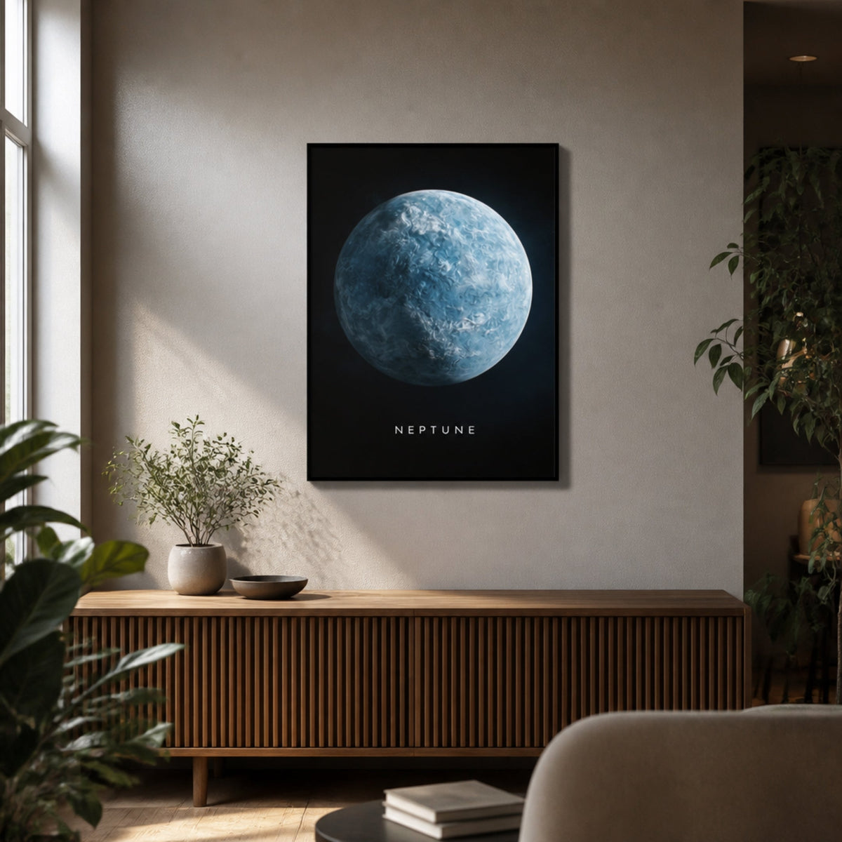 Tableau Planète Neptune pour salon