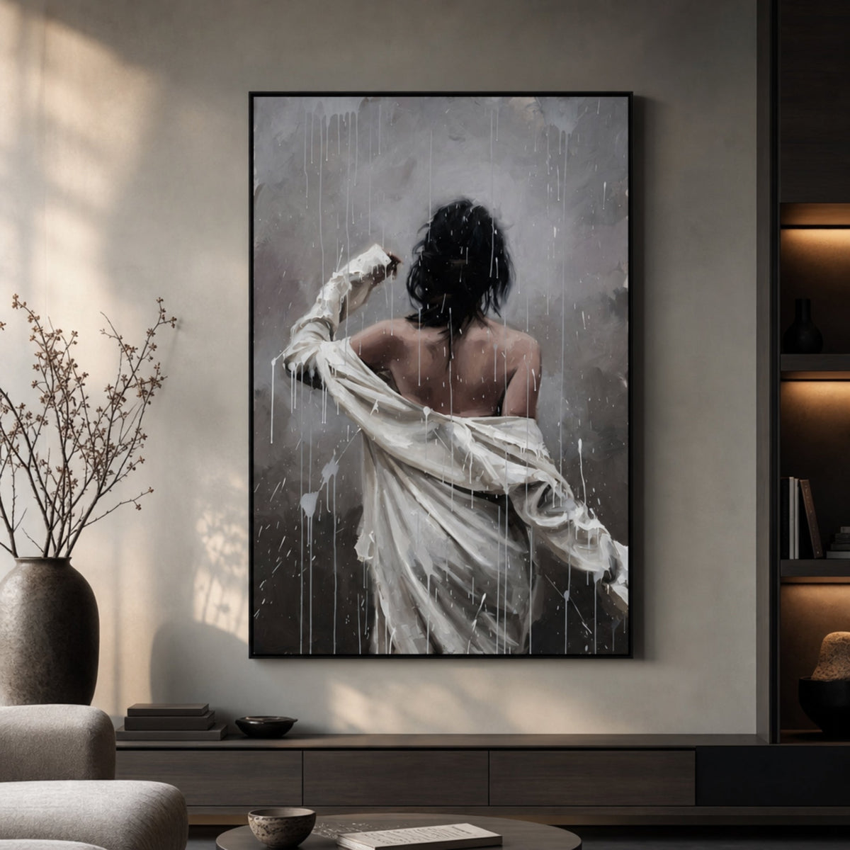 Tableau Pluie pour salon