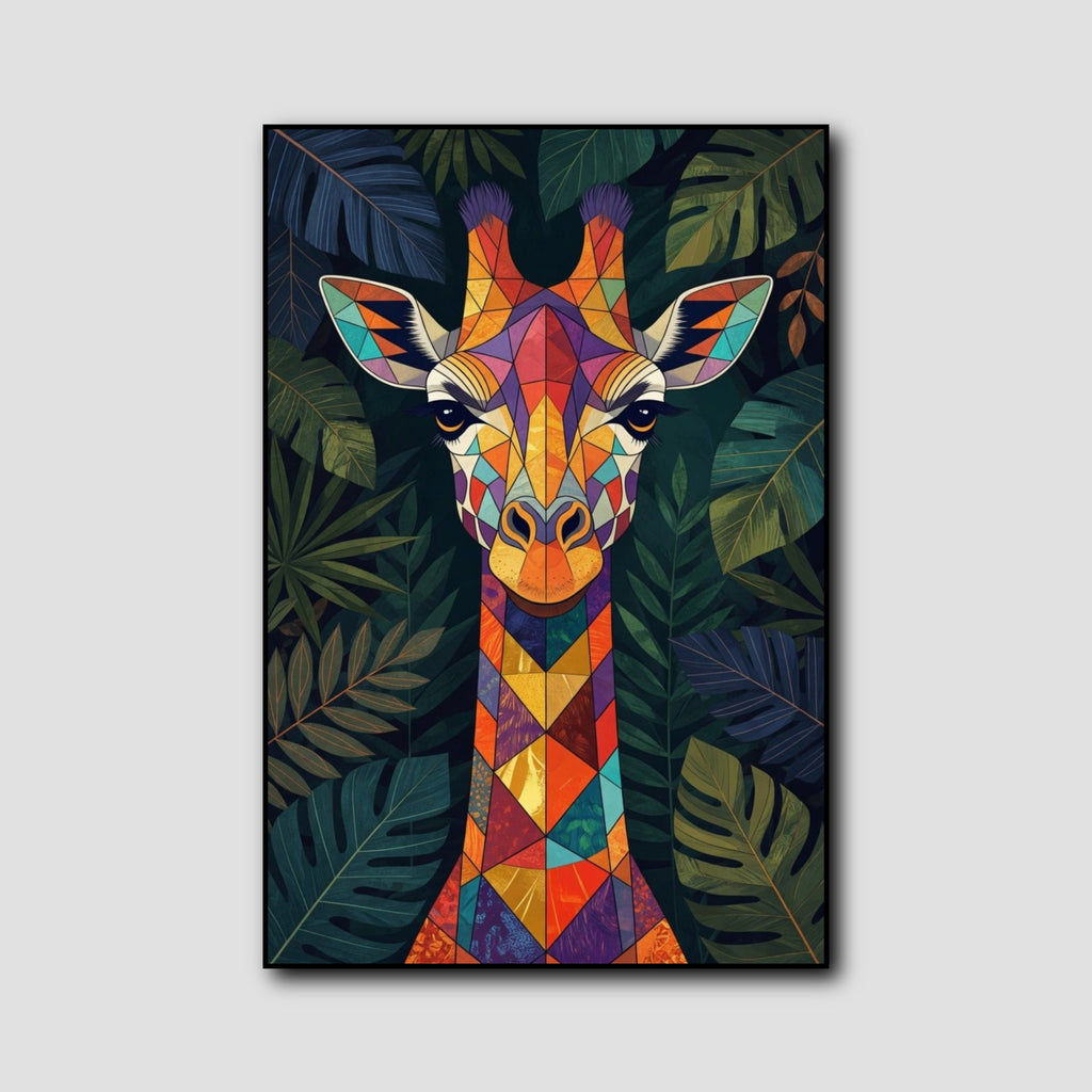 Tableau Pop Art Girafe style 1