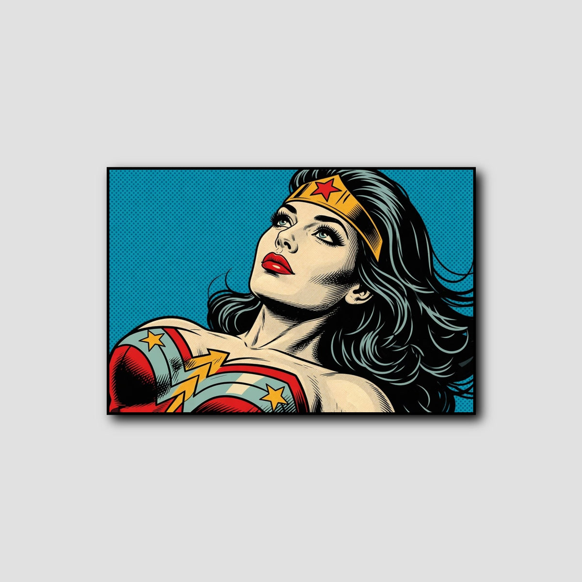 Tableau Pop Art Wonder Woman style 1