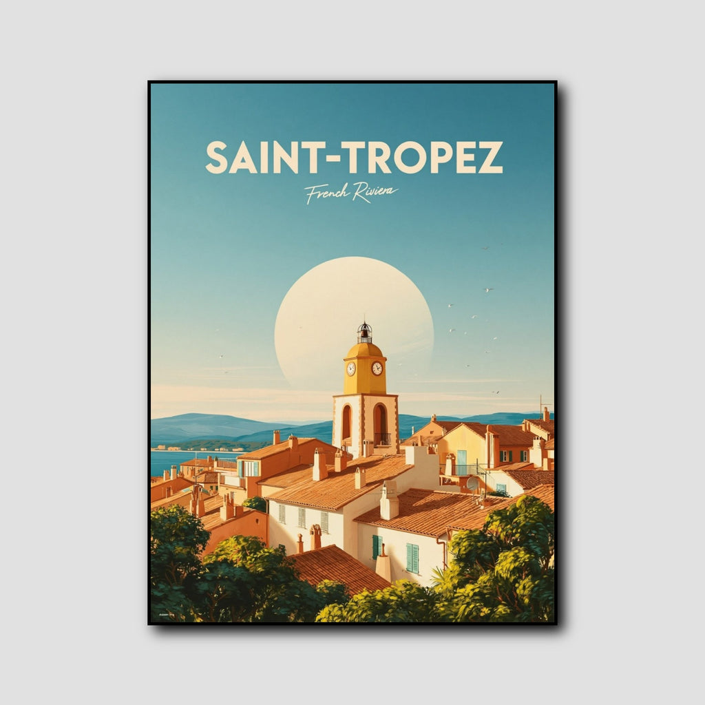 Tableau Poster Saint-Tropez style 1
