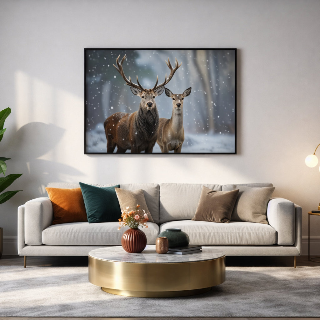 Tableau Renne pour salon