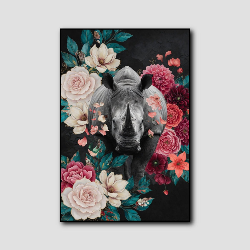 Tableau Rhinocéros style 1