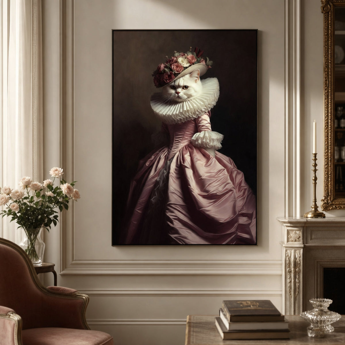 Tableau Robe Chat pour salon
