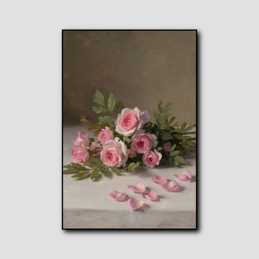 Tableau Roses Anciennes style 1
