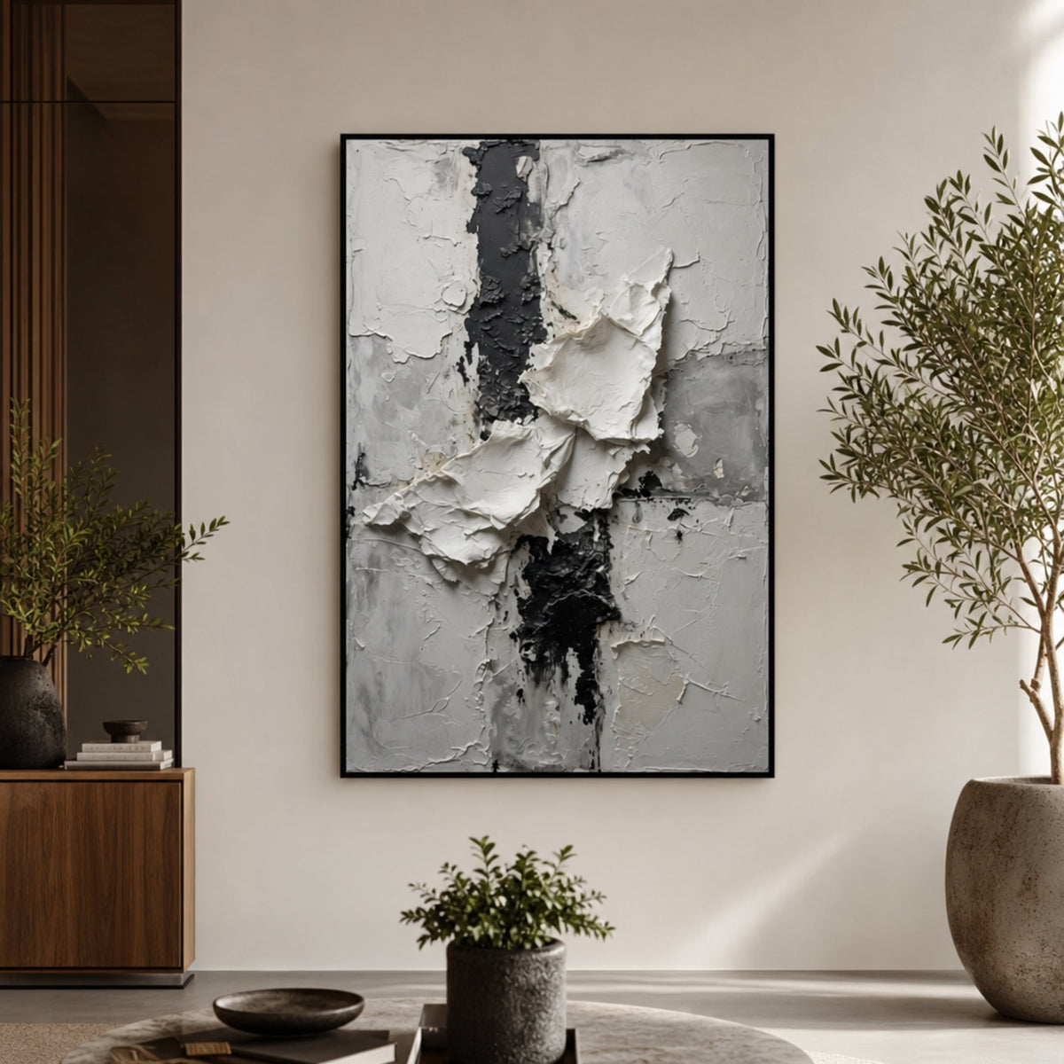 Tableau Salon Gris pour salon