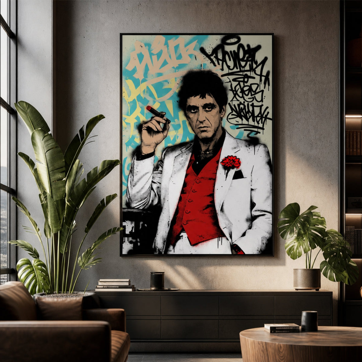 Tableau Scarface Pop Art pour salon